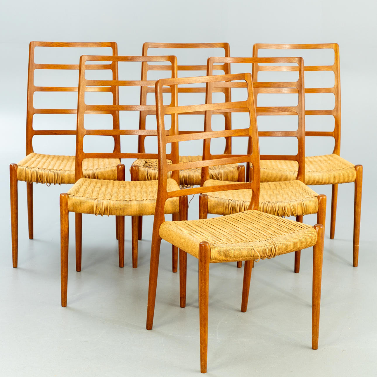 A 1960年代、ダイニングチェア、J.L. Moller、デンマーク、No.71 