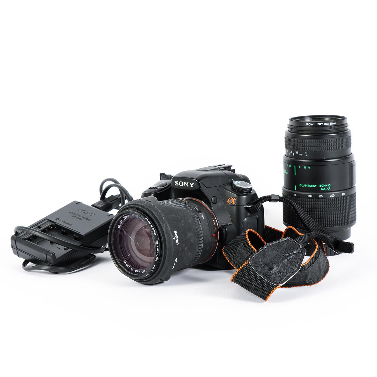DIGITALKAMERA Sony Alpha 200, med 2 objektiv.