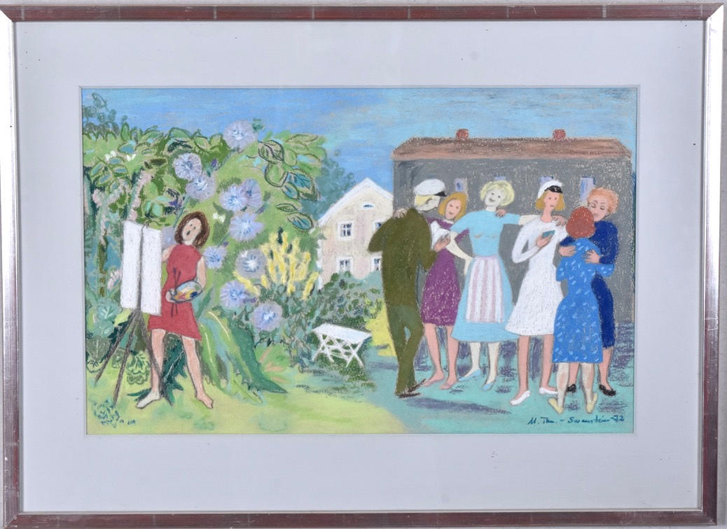 OIDENTIFIERAD KONSTNÄR. Pastel.