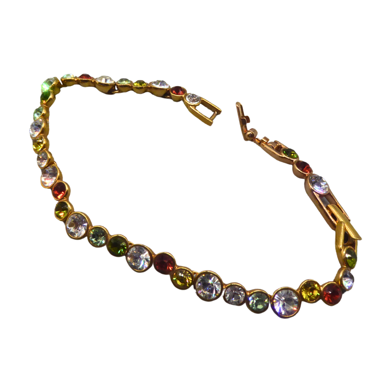 SWAROVSKI MULTICOLOUR LINK BRACELET.