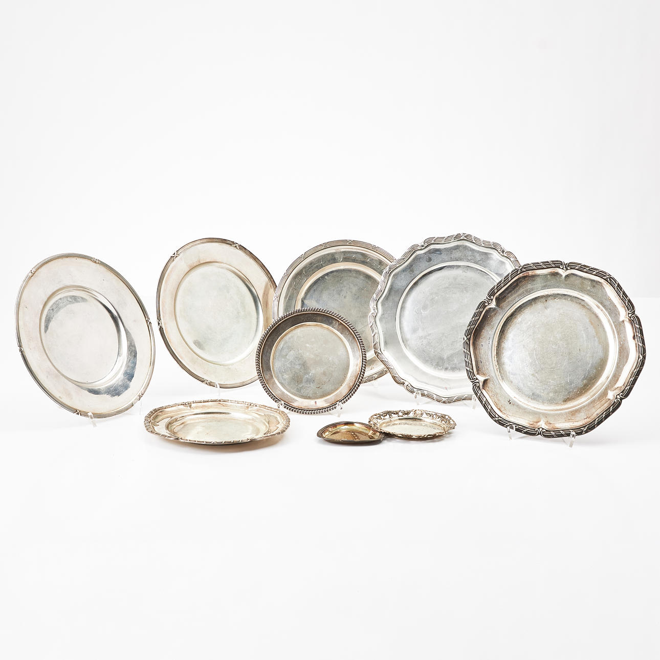 FAT, 9 pcs., silver, different models.