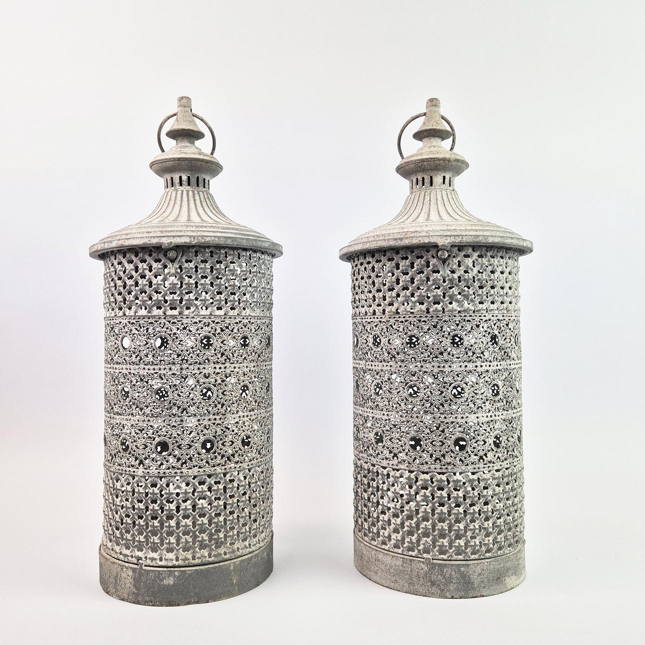 MORROCAN STYLE LANTERNS, A PAIR.