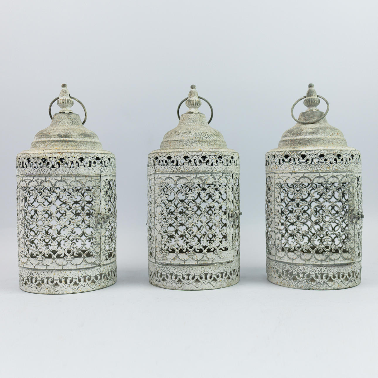 LANTERNE I MORROCAN STIL, ET SÆT AF 3.