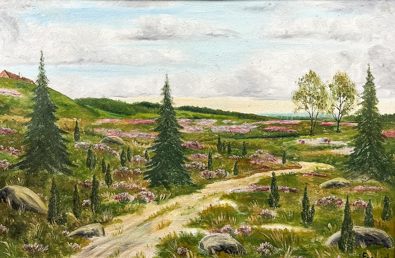 Unknown artist, Oil on canvas, Signed.