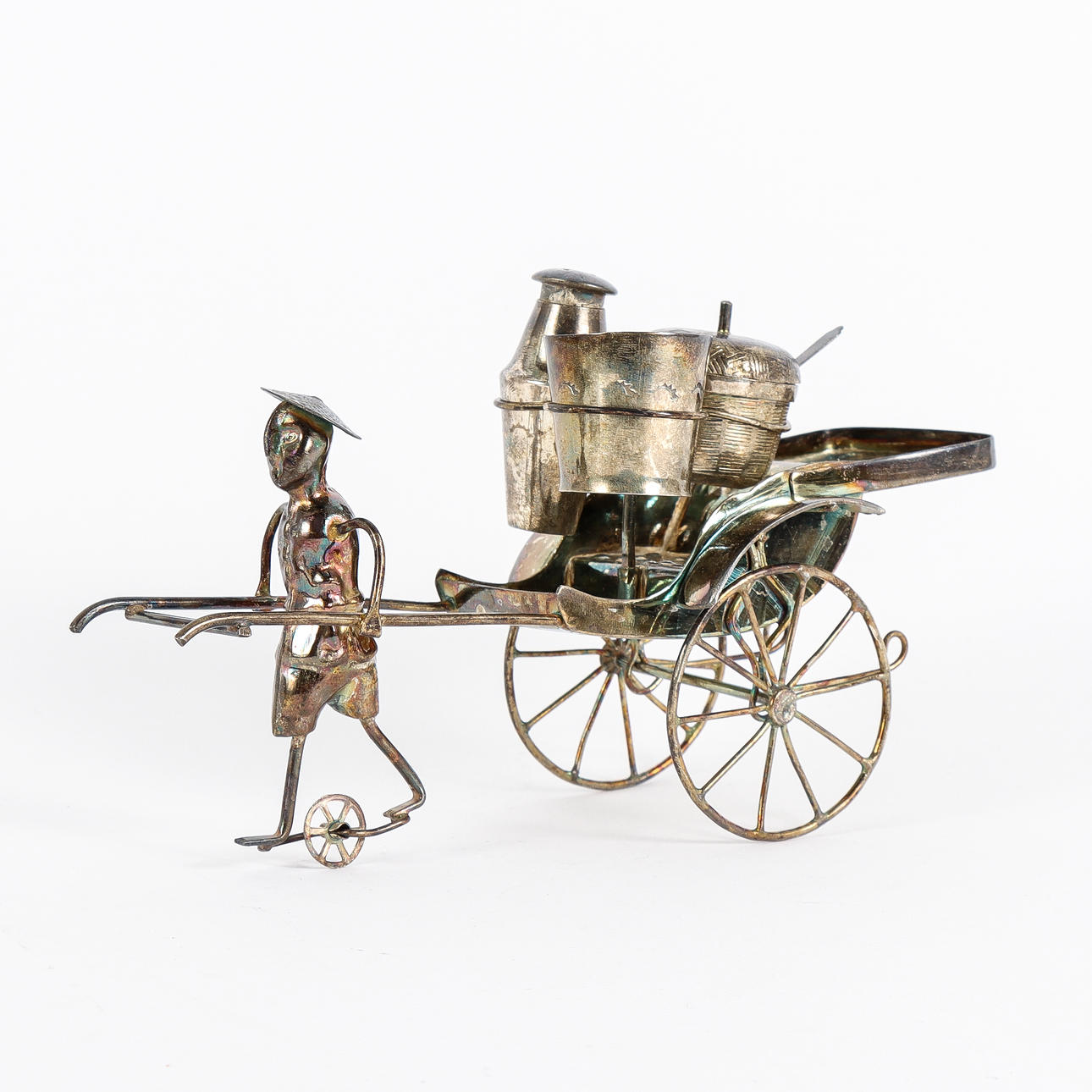 Gewürzkorb orientalisch, mit niedrigem Silbergehalt.