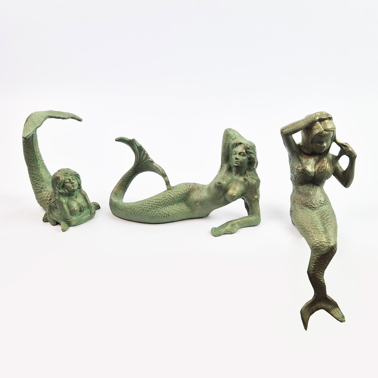 SCULPTURAL MERMAIDS, 3 DIFFERING.