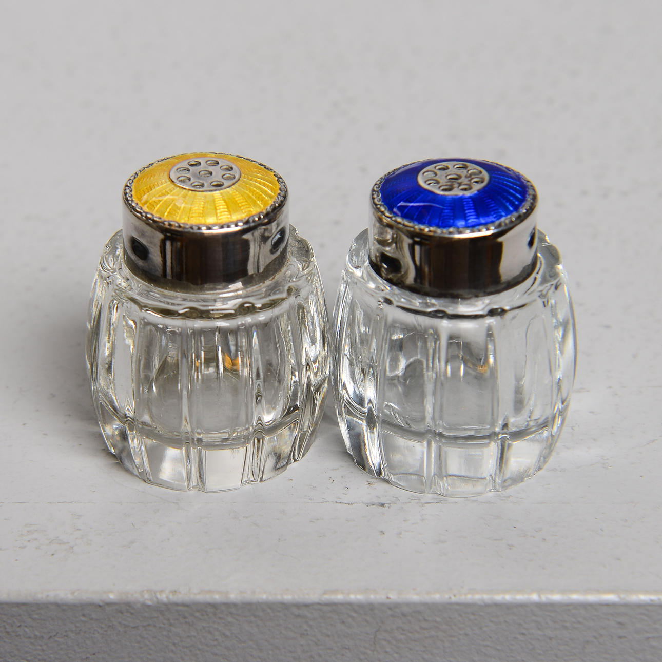 SALT & PEPPARKAR, partly sterling silver, Meka, Denmark.