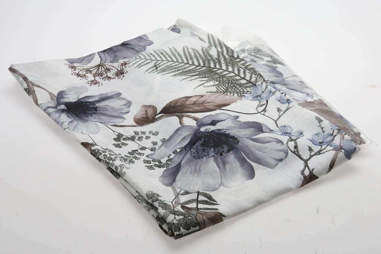 CURTAIN LENGTHS. 2 pcs, full width multiband, cotton, Svanefors Sweden.