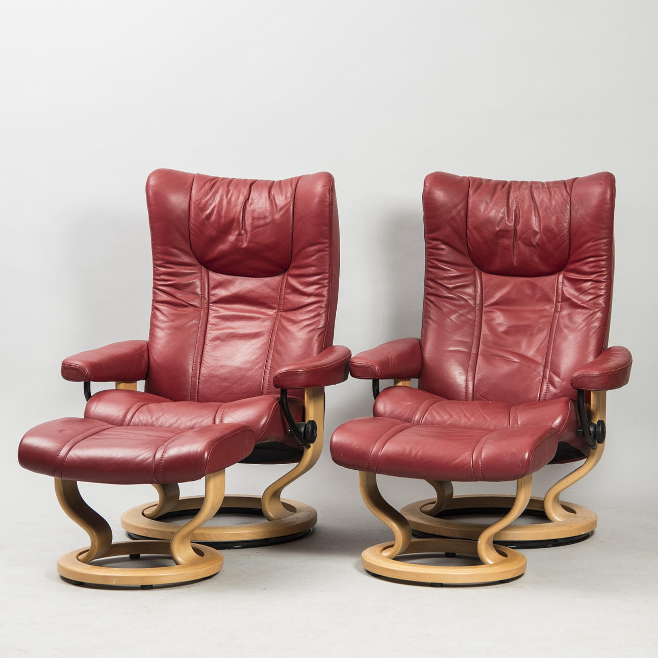 FÅTÖLJER MED FOTPALL, 1 par, Ekornes, Stressless.