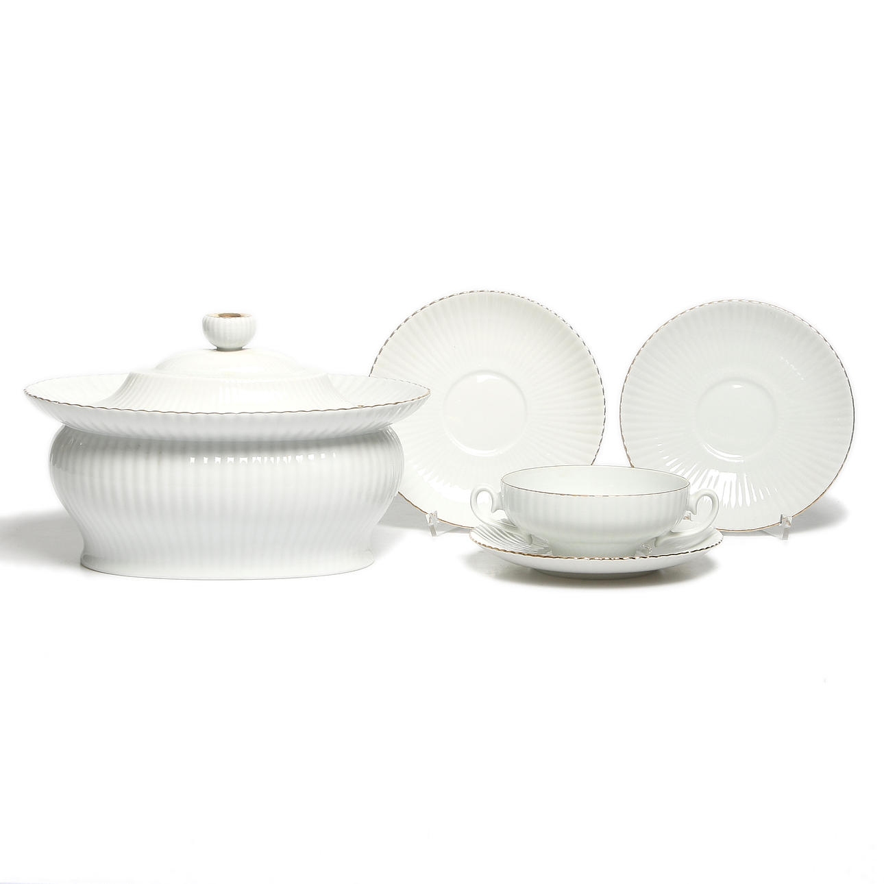 SOPPSERVIS, 27 delar, porslin, "Casablanca", Arthur Percy, Gefle porslinsfabrik, 1945.