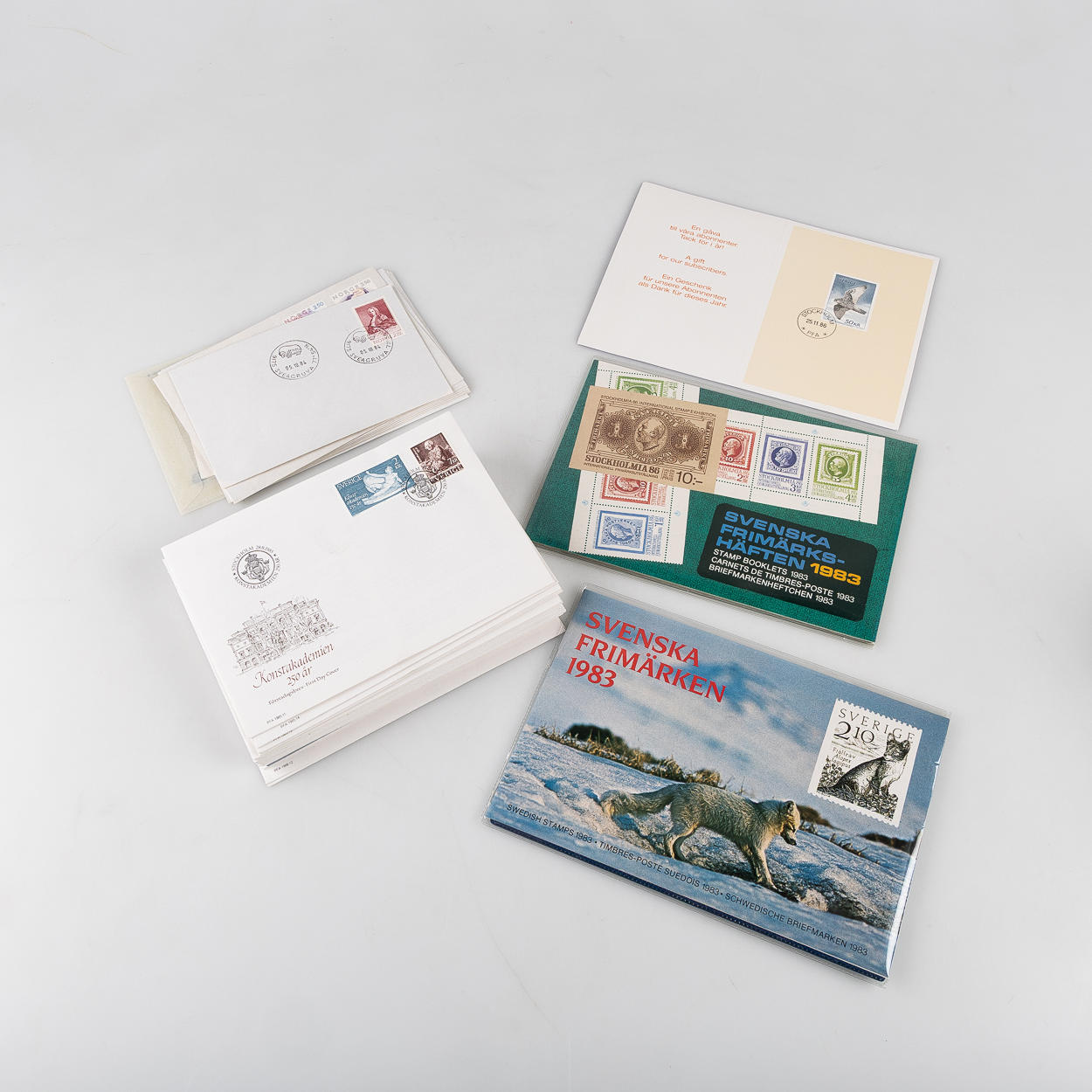 POSTIMERKIT, Ruotsi, Norja.