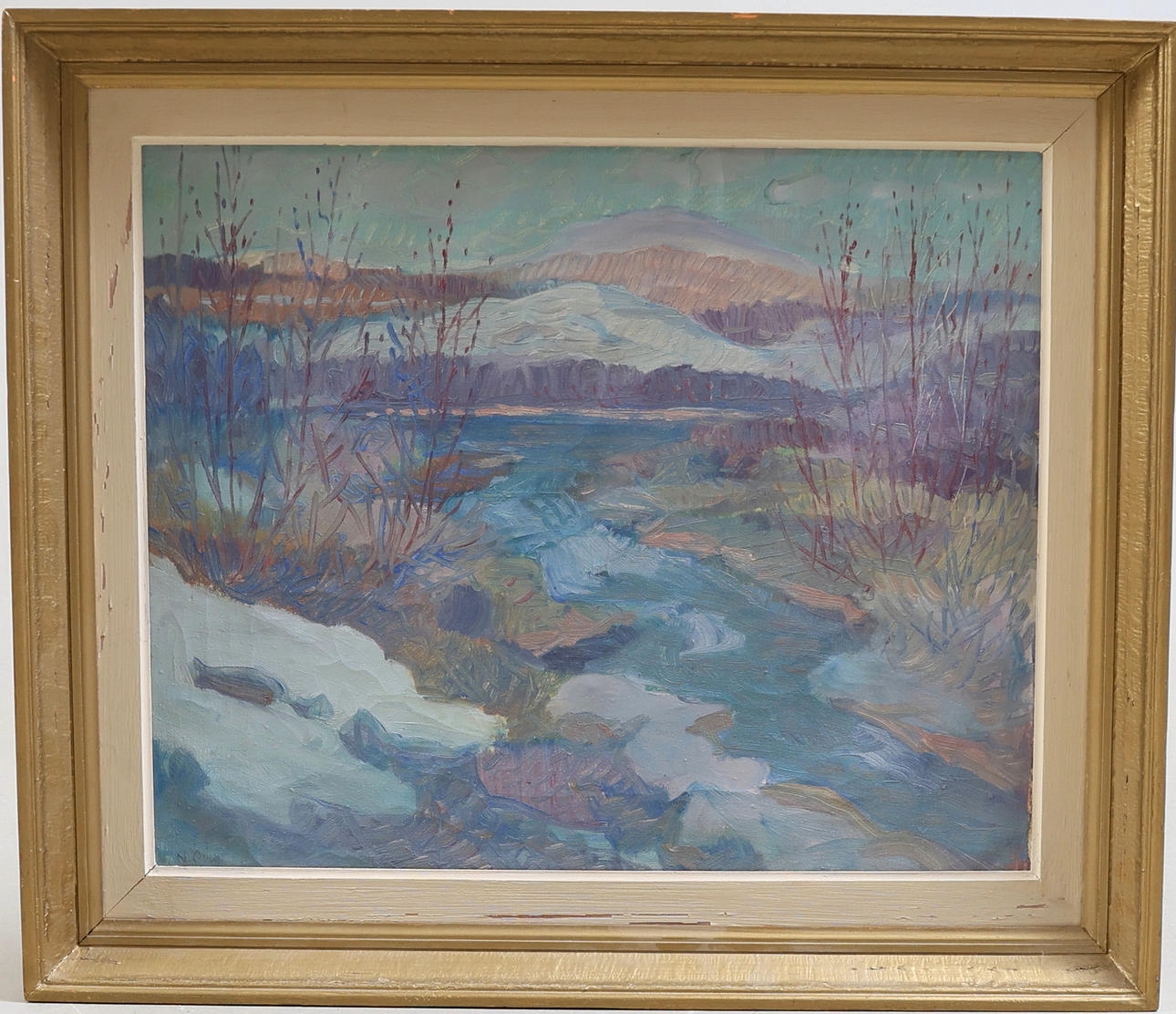 NILS ÖBERG. oil on canvas, “Spring”, signed.