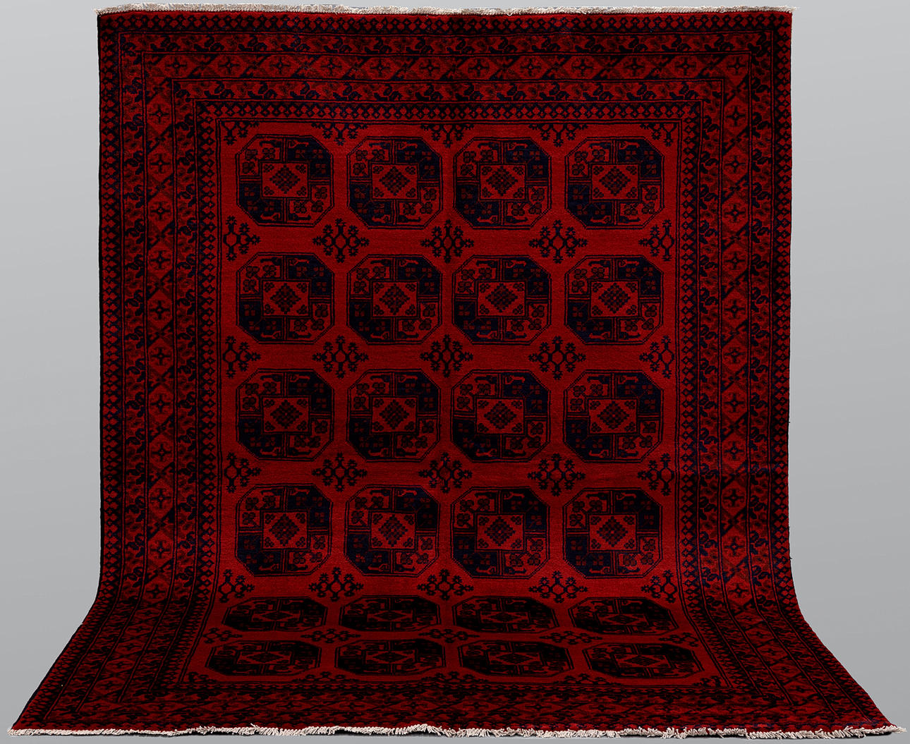 ORIENTTEPPICH. Afghane, fein, 235 x 173 cm.