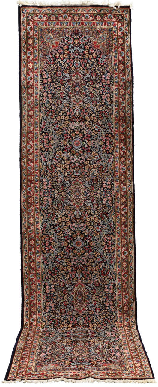 MATTA, Persisk, Kirman-Lavar, (fine), gallerimodell, 410 x 103 cm.