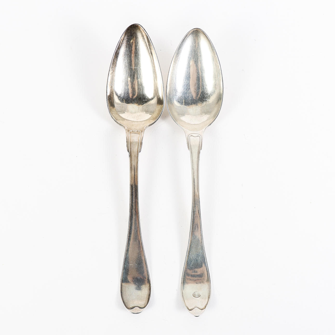 ESSLÖFFEL 2 Stück, Silber.