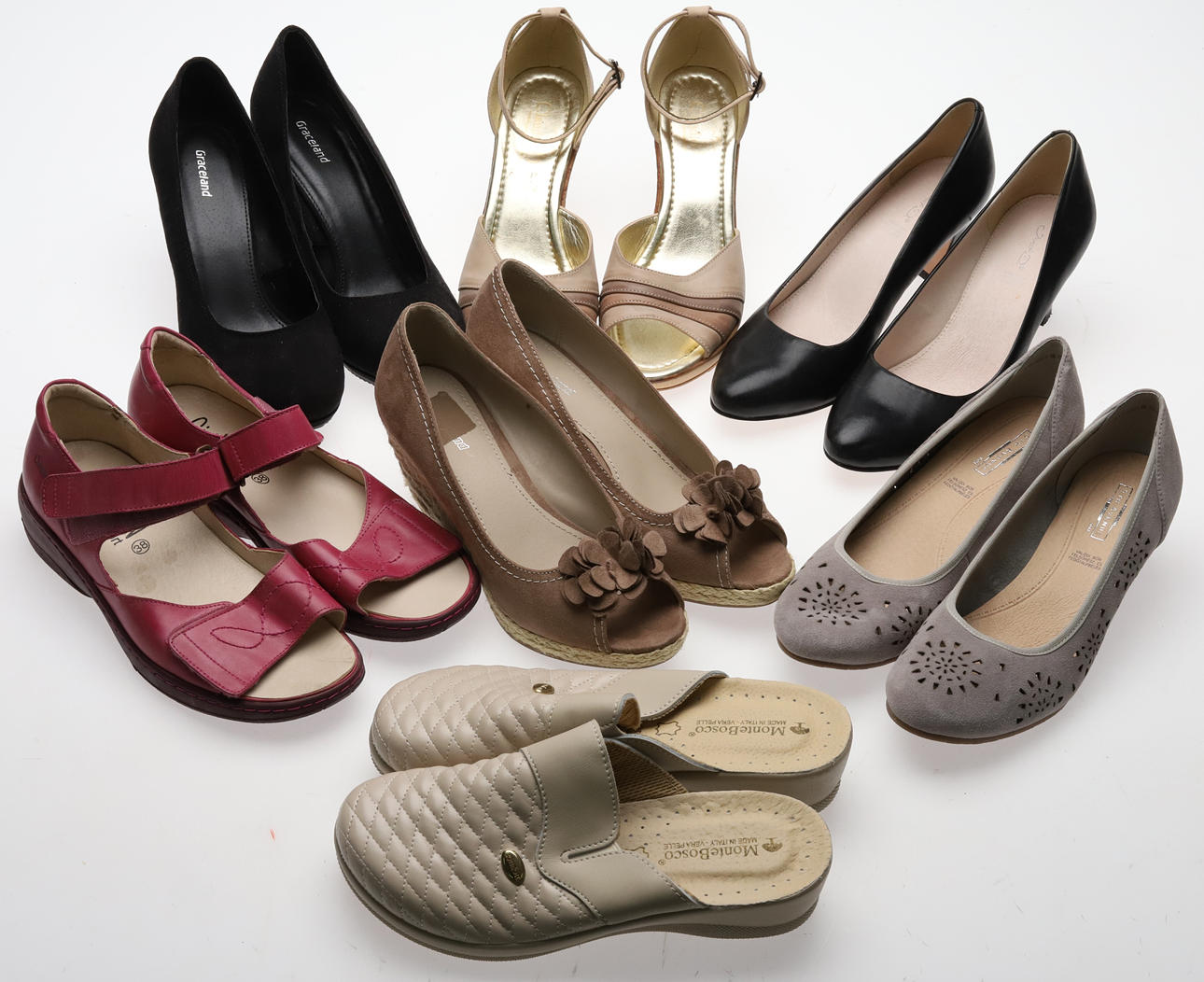 FEST MED SKO. 7 par, str. 38-40.