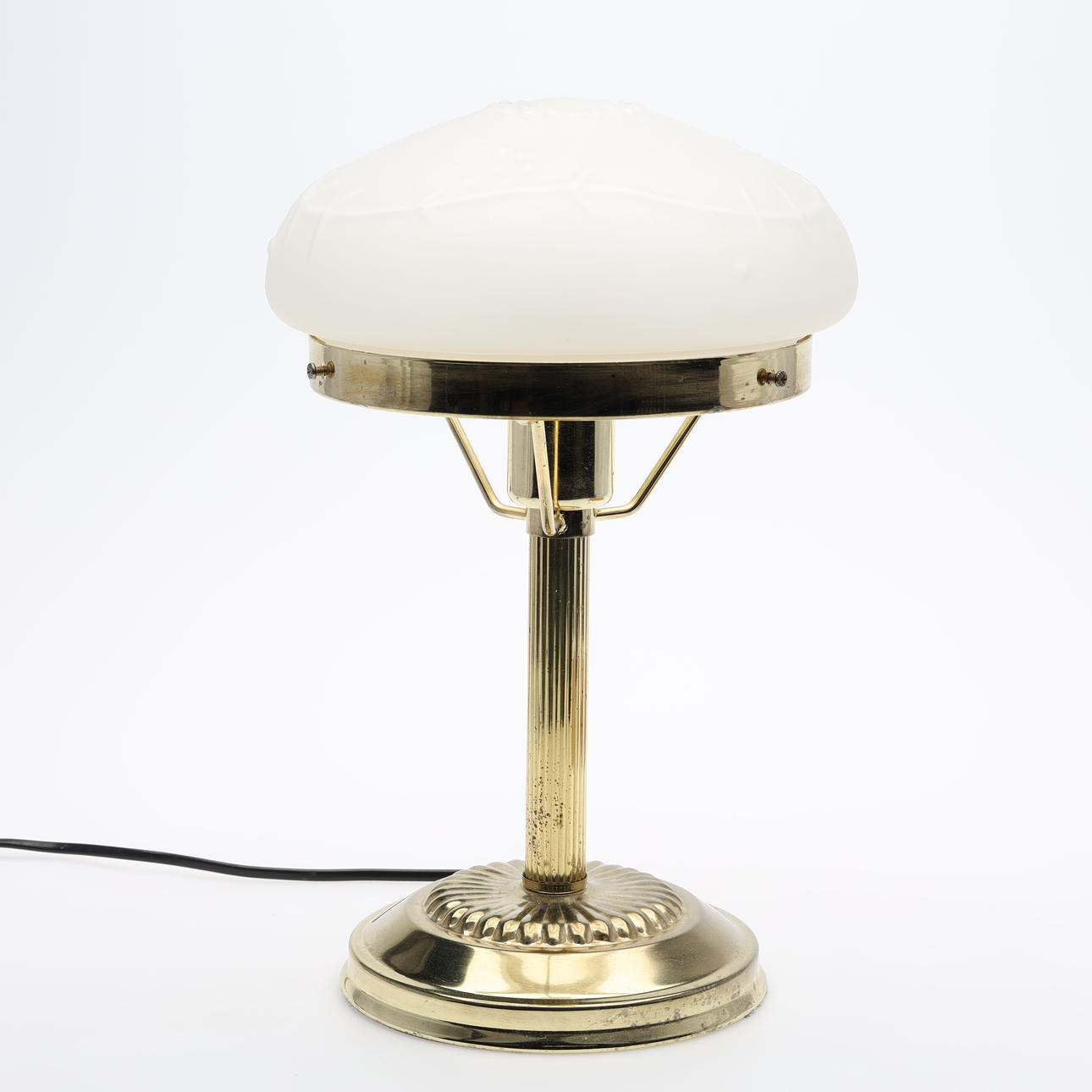 BORDLAMPE, metal/ opalglas.