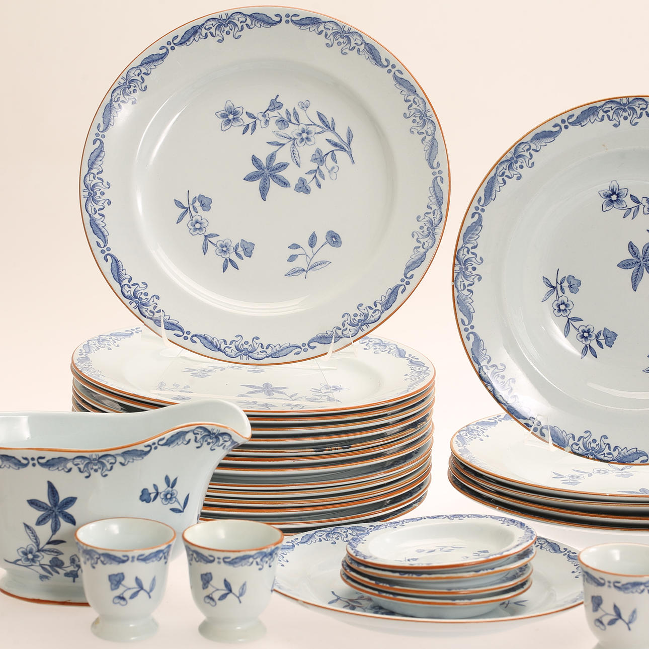 SERVISDELAR, 30 delar, porslin, "Ostindia", Rörstrand.