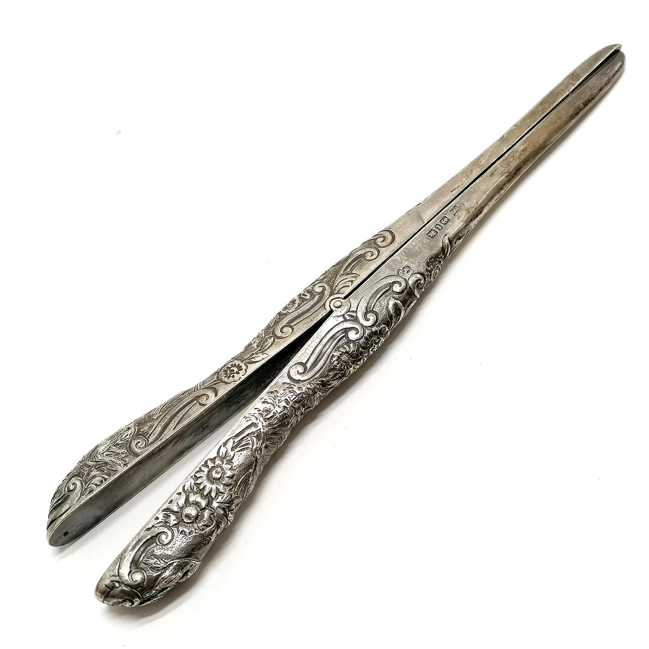 1893 SCHWERE SILBERNE HANDSCHUHSPANNER.
