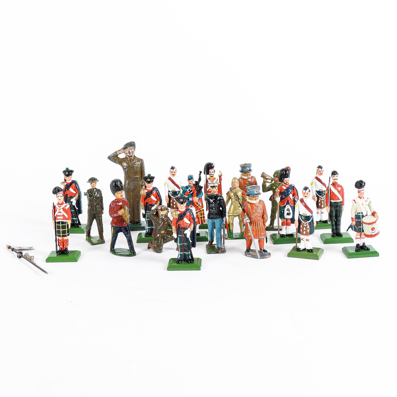 ZINNSOLDATEN in Zigarrenkiste.