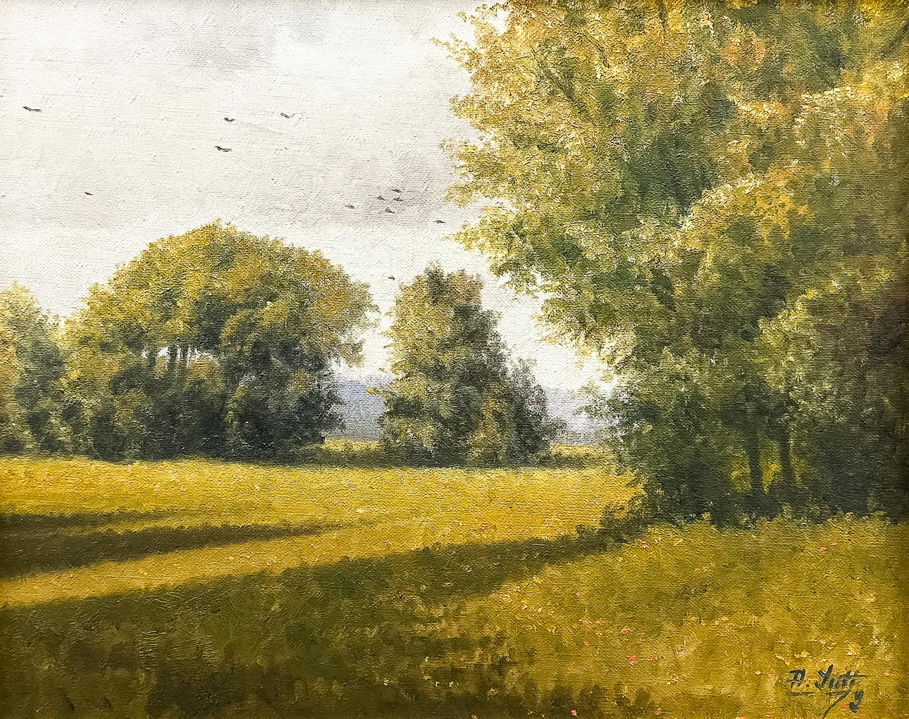 ARNO SUTT. OIL ON CANVAS, signed, dated-72.