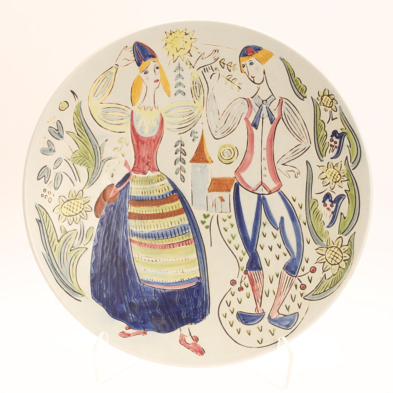 CARL-HARRY STÅLHANE. Un plato de gres, Rörstrand.