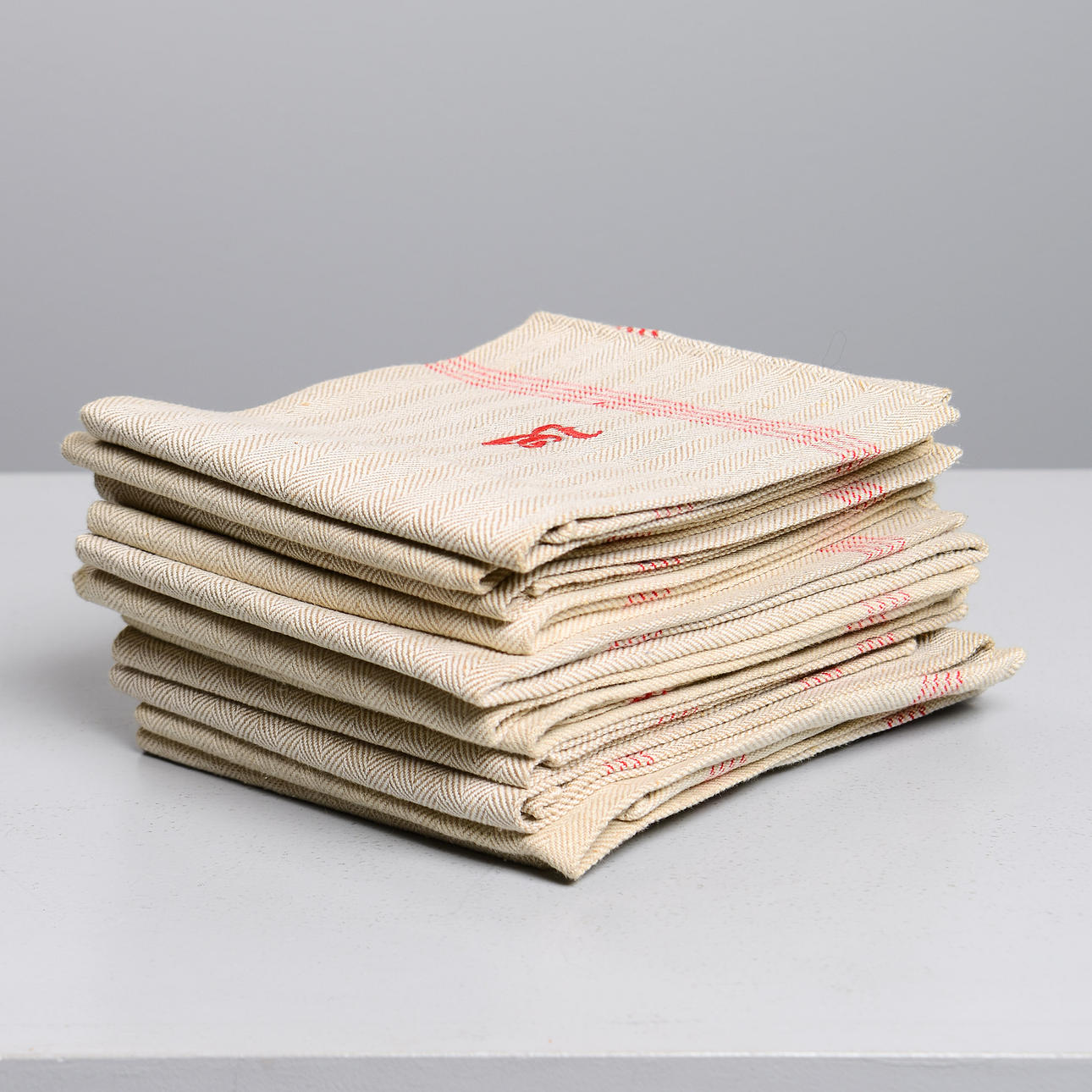 KØKKENHÅNDKLÆDER, 11 stk, linned.