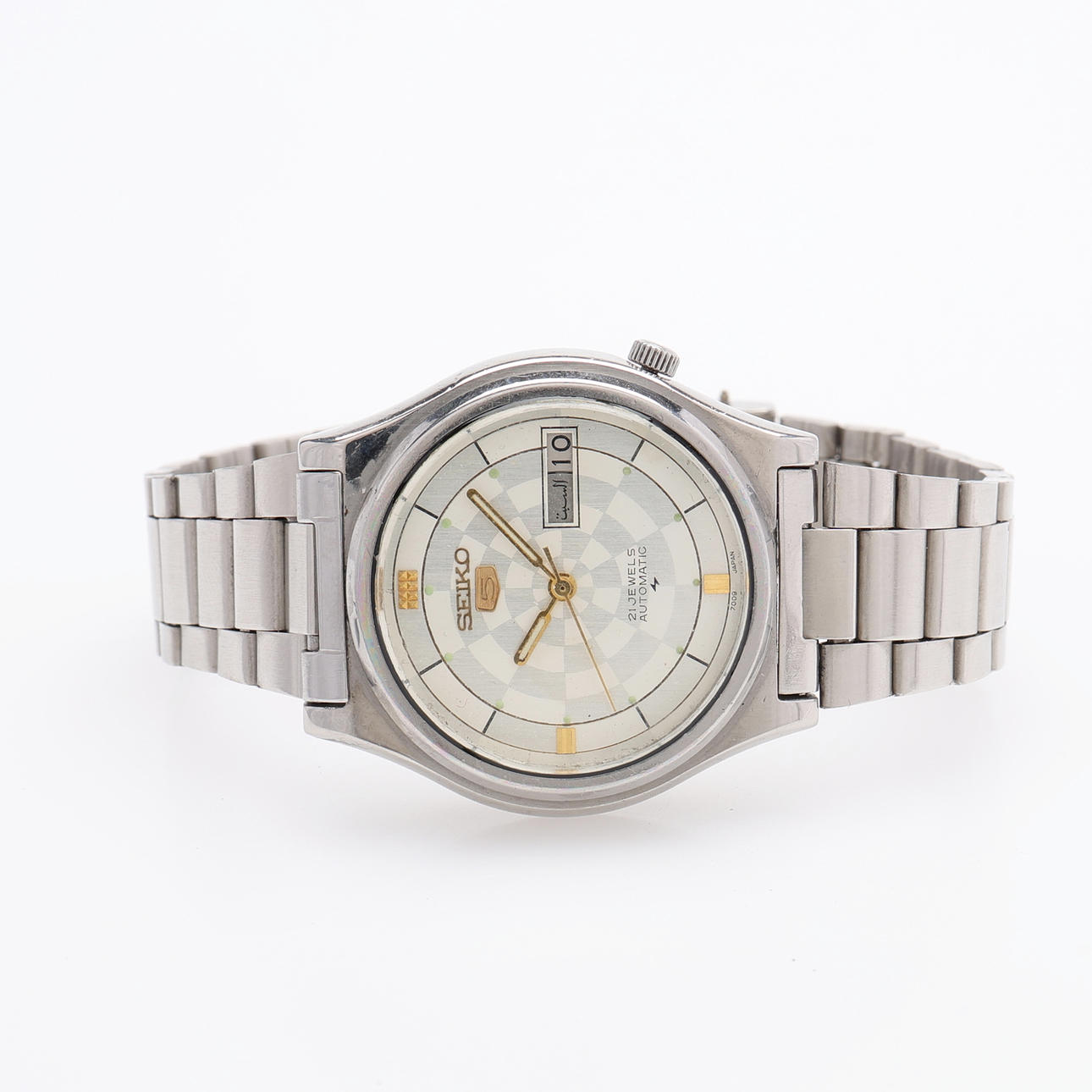 WRISTWATCH, STEEL, SEIKO 5, AUTOMATIC CLOCKWORK, 1980S/90S.