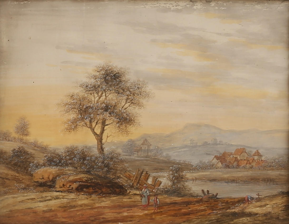 UNBEKANNTER KÜNSTLER, Mischtechnik.