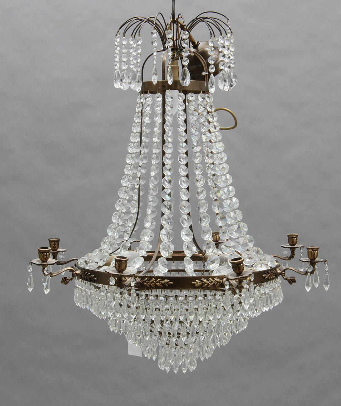 LJUSKRONA, empirestil, höjd 70 cm.