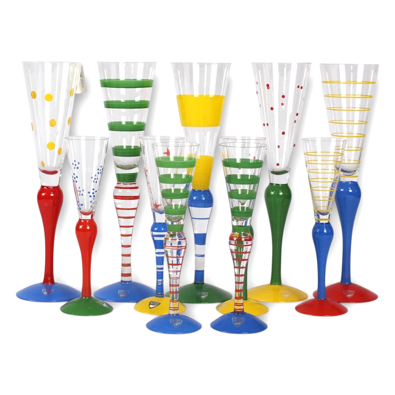 ANNE NILSSON. Glass, 5+6 pcs, Orrefors.