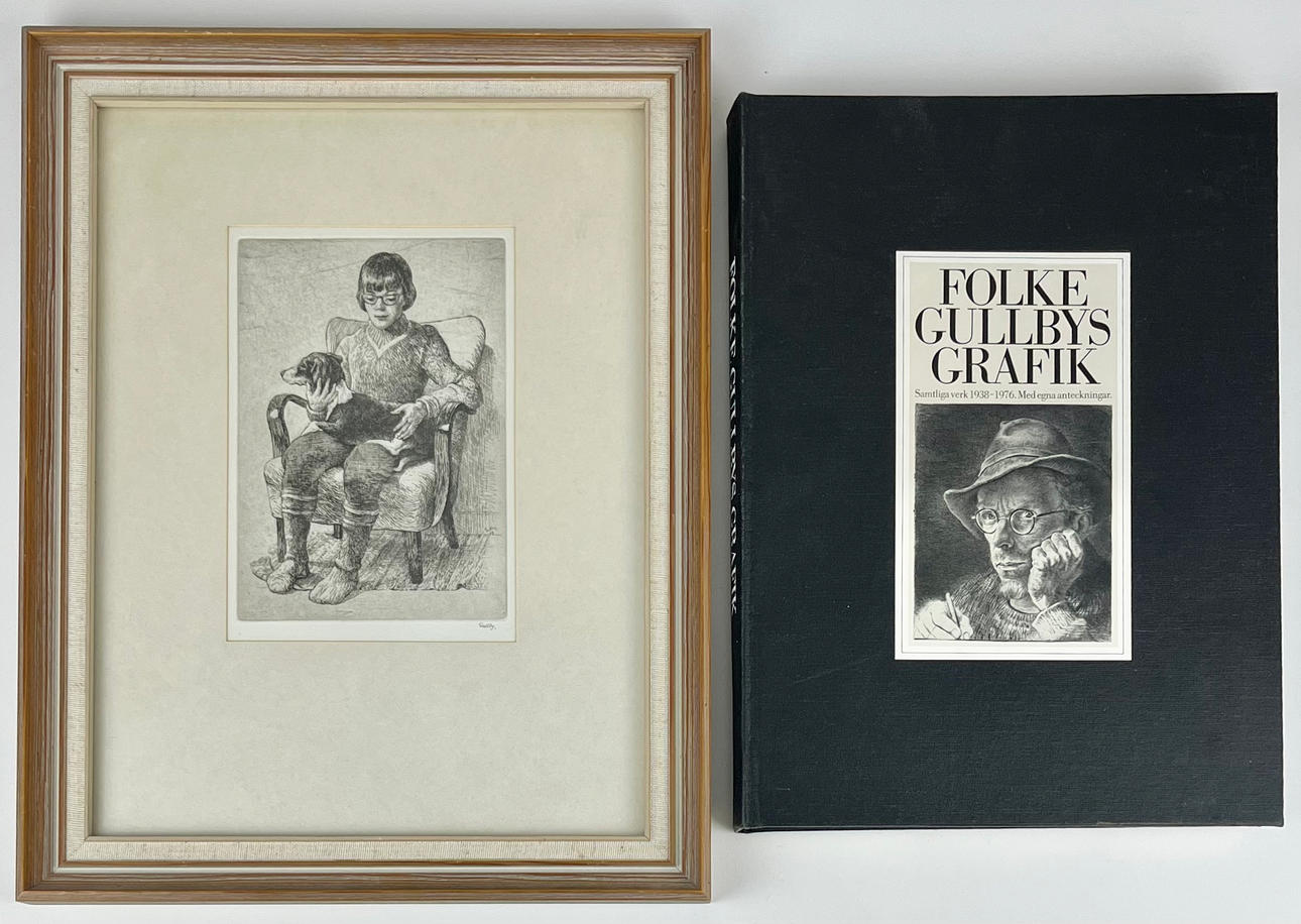 FOLKE GULLBY. Ætsning og bog.
