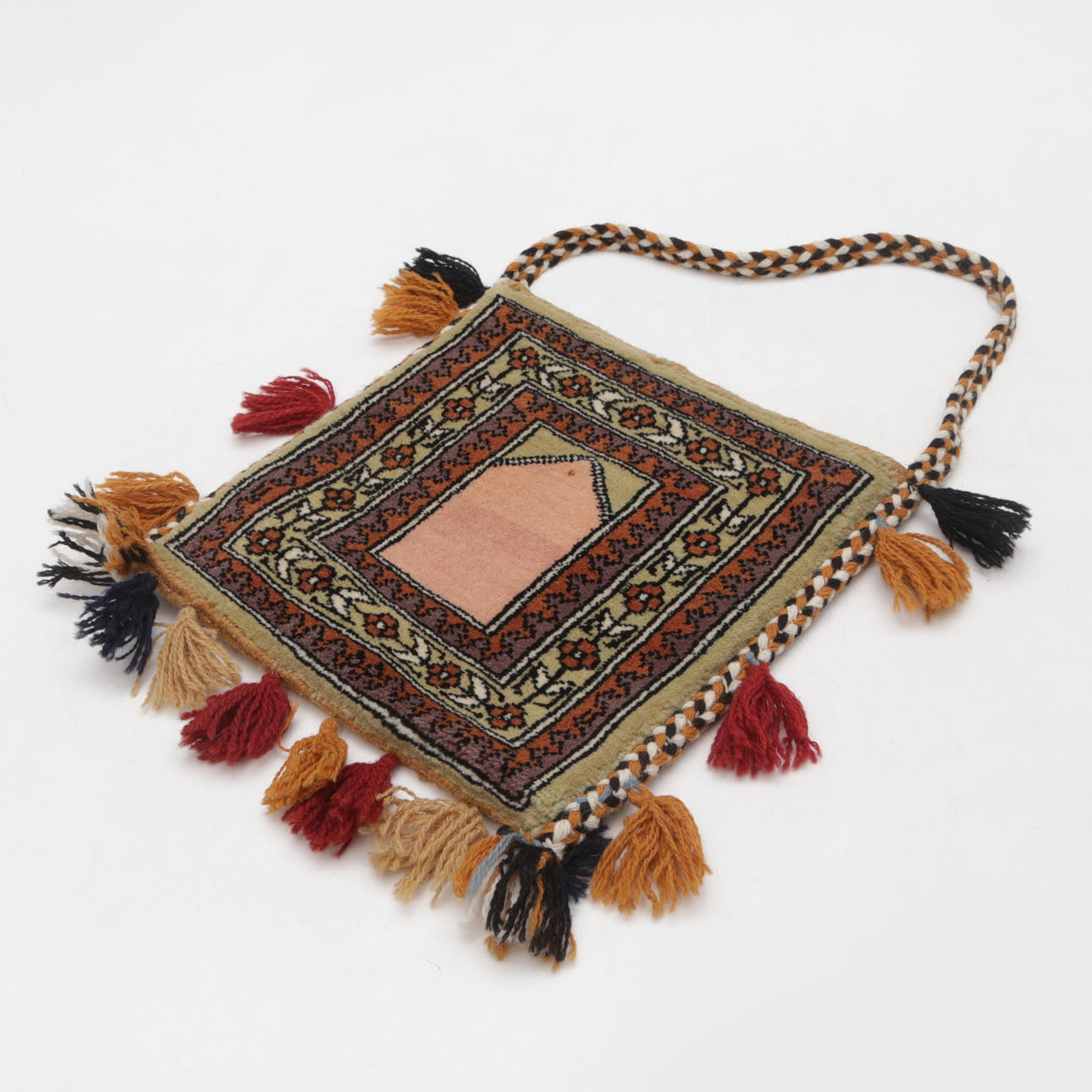 Håndlavet tekstiltaske, Orient.