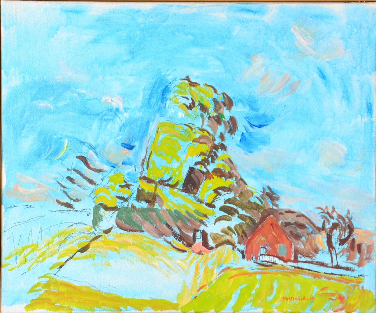 MARTIN SJÖBLOM. Olja på duk.