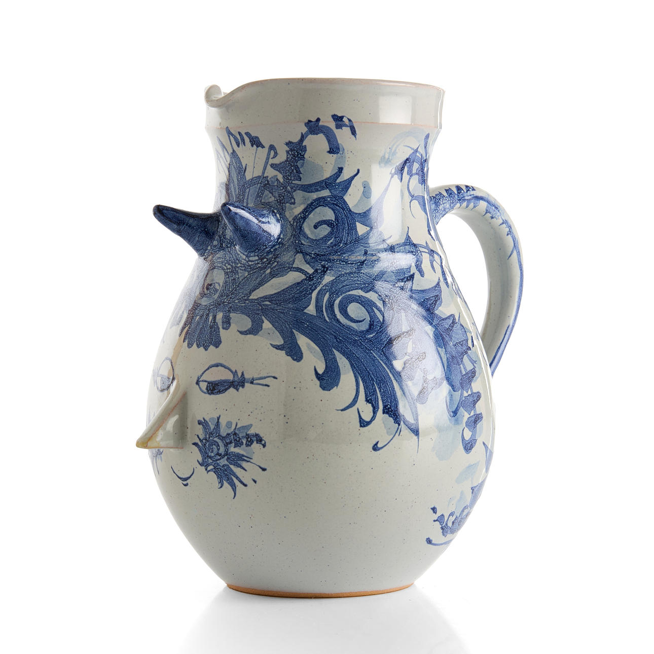 BJÖRN WIINBLAD (1918–2006). Pitcher, faience, Denmark, signed and dated -72.
