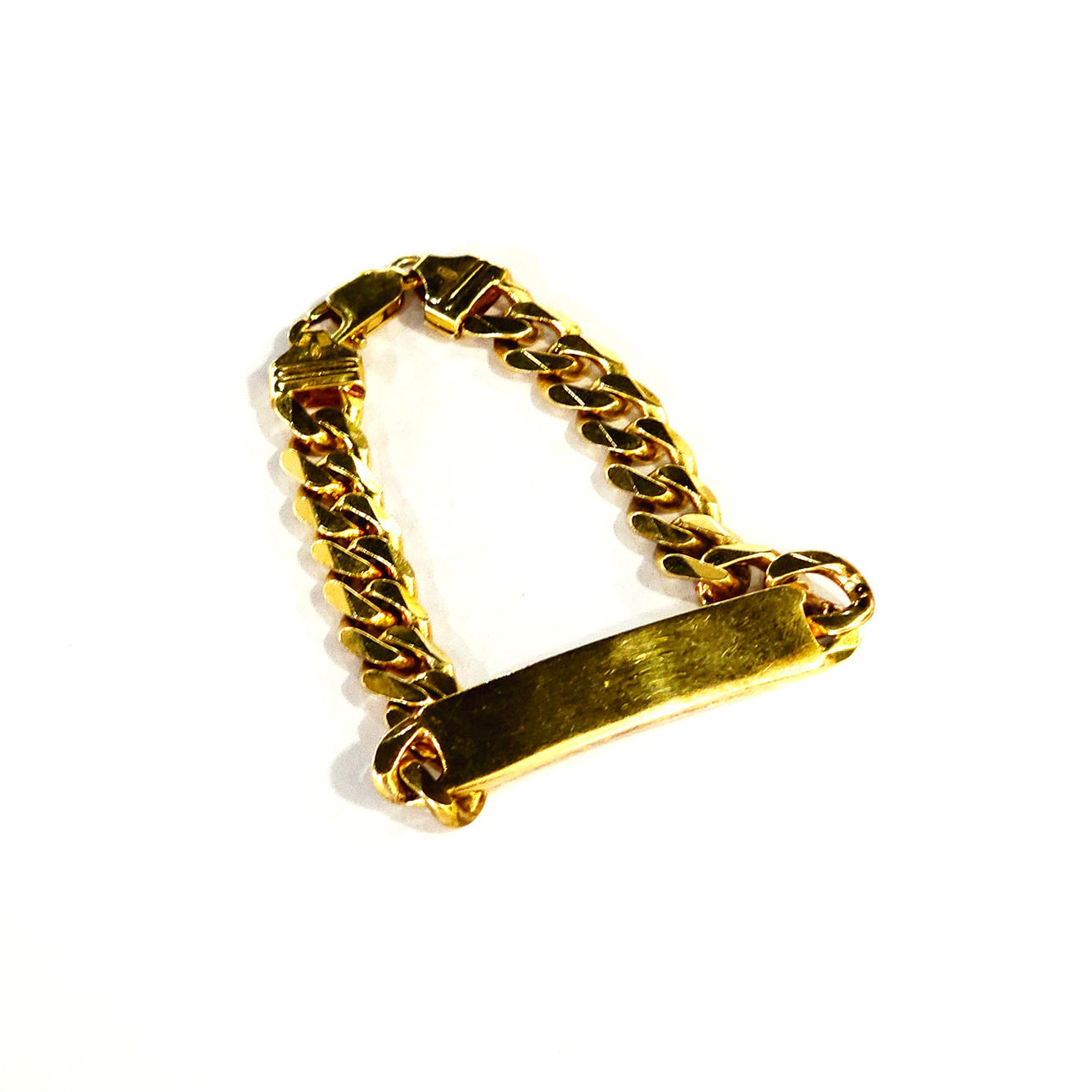 Pulsera "No me olvides" en plata y plaqué de oro amarillo.