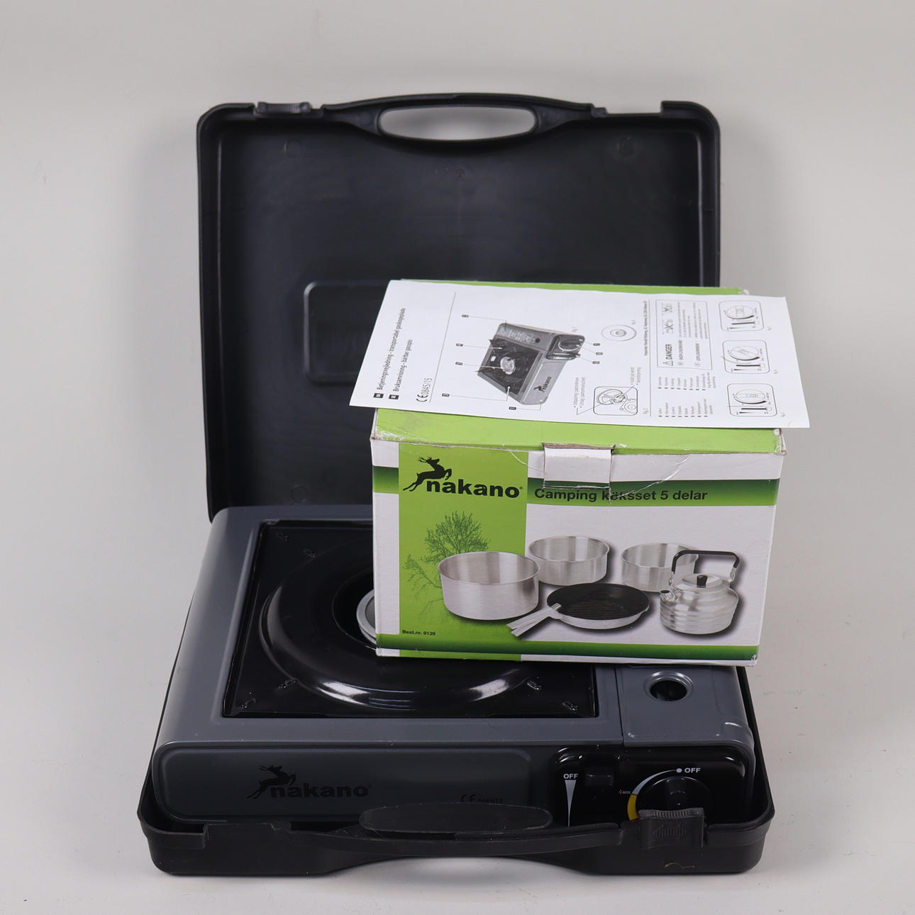 NAKANO, Gasherd mit Küchenset in 5 Teilen.