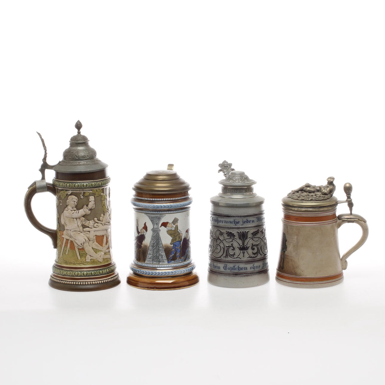 STOP, 4 st, keramik, bl a Rörstrand, 18/1900-tal.