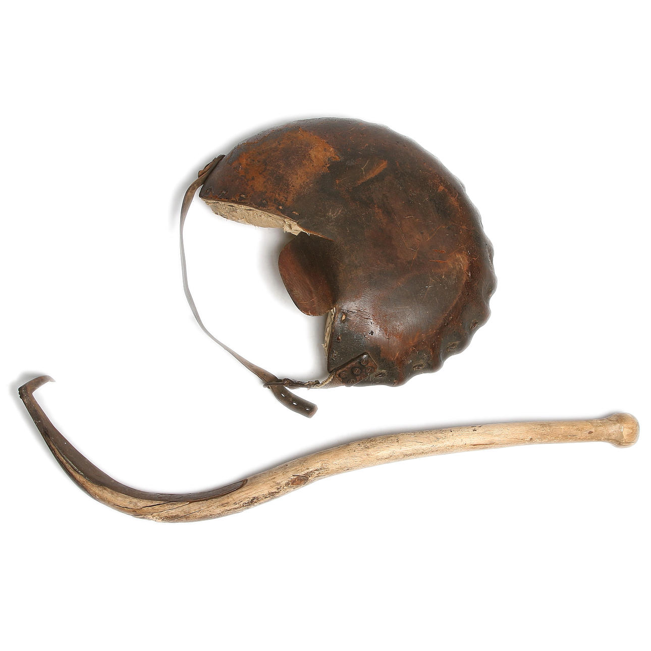 BÄR/AXELPUTA och KROK för STABBLÄGGARE , 2 delar. 1800-tal.