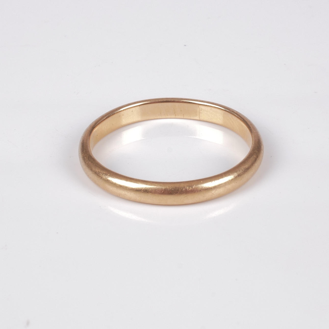GLATTER RING, größeres 18-karätiges Gold, 1931.