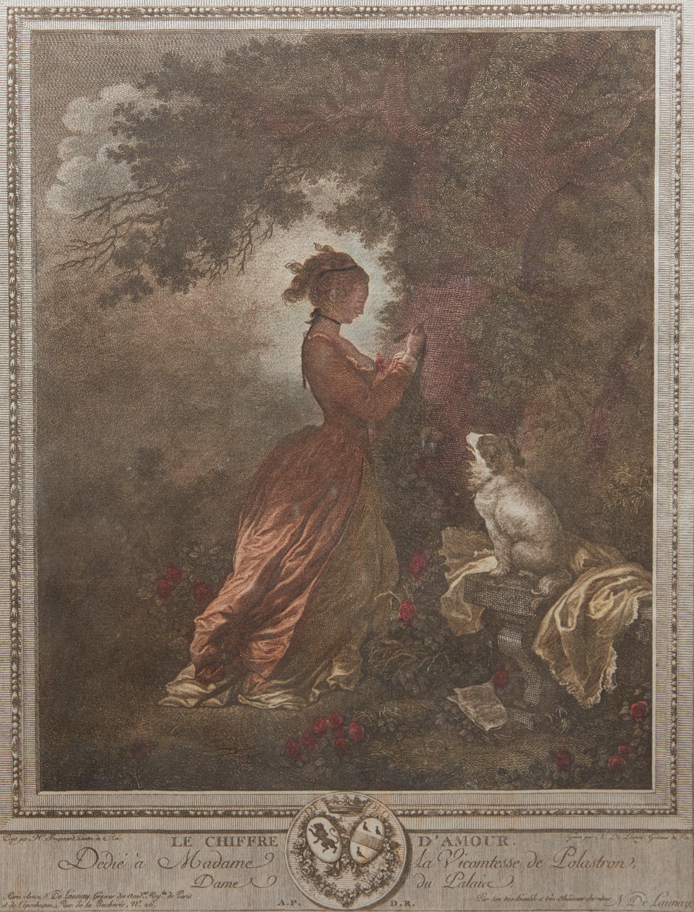 NICOLAS DE LAUNEY (1517-1583). 'Le chiffre d'amour'.