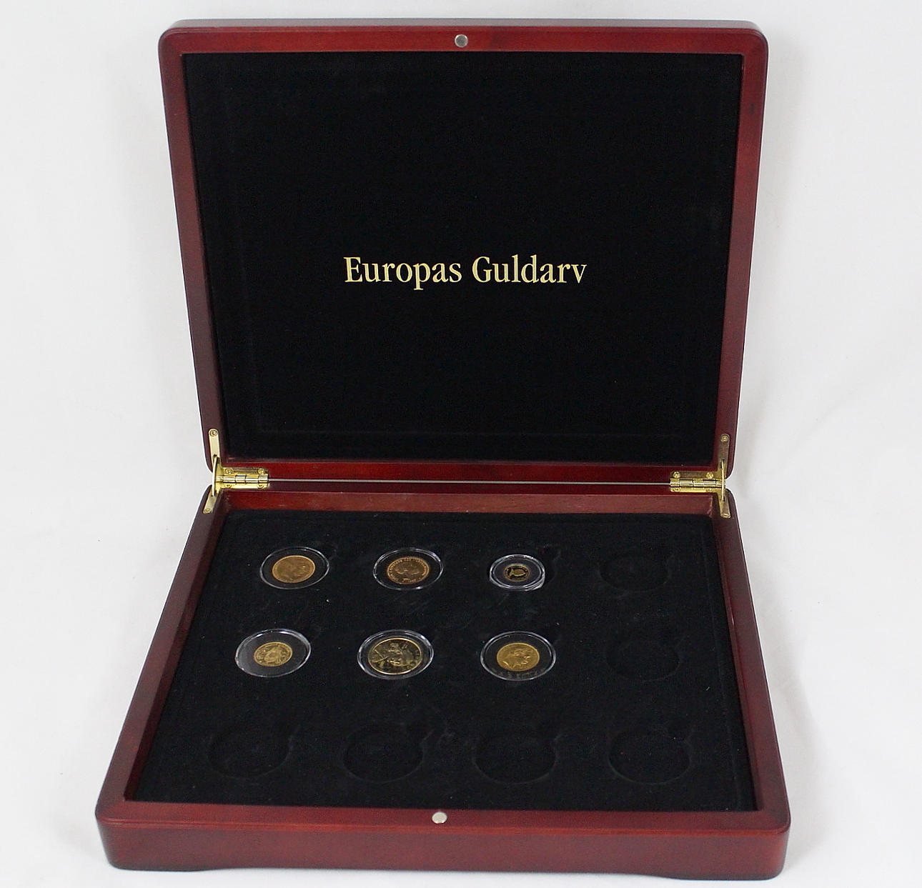 GULDMYNT 6 st Christian X, Oskar II, Elisabeth Cook Island.