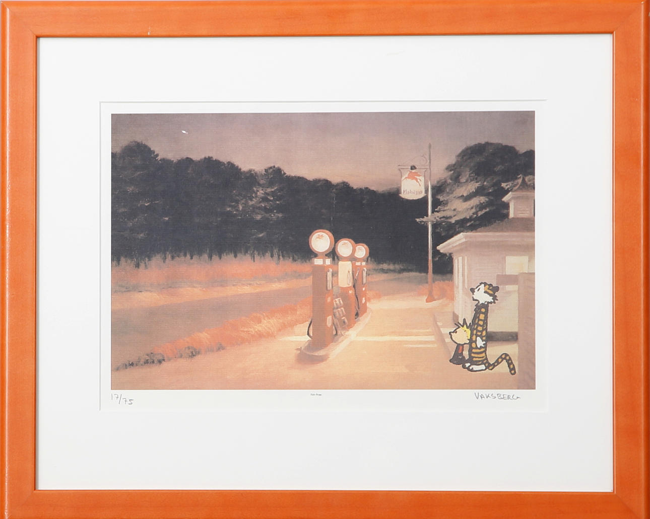 ARKADIJ VAKSBERG. Gicléetryck, Hale-Bopp, signerad Vaksberg, 17/75.