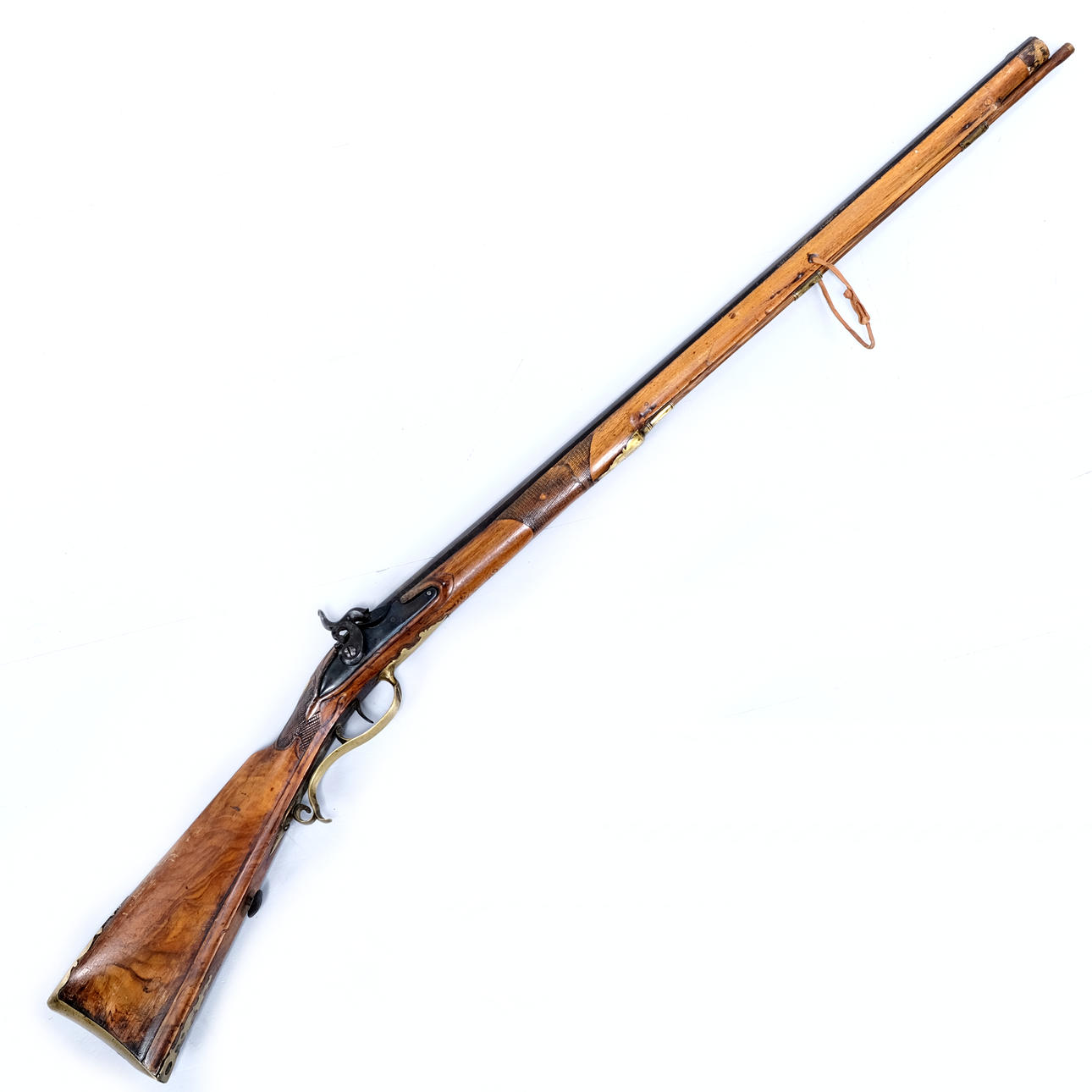A German battle-lock rifle, 19th century.