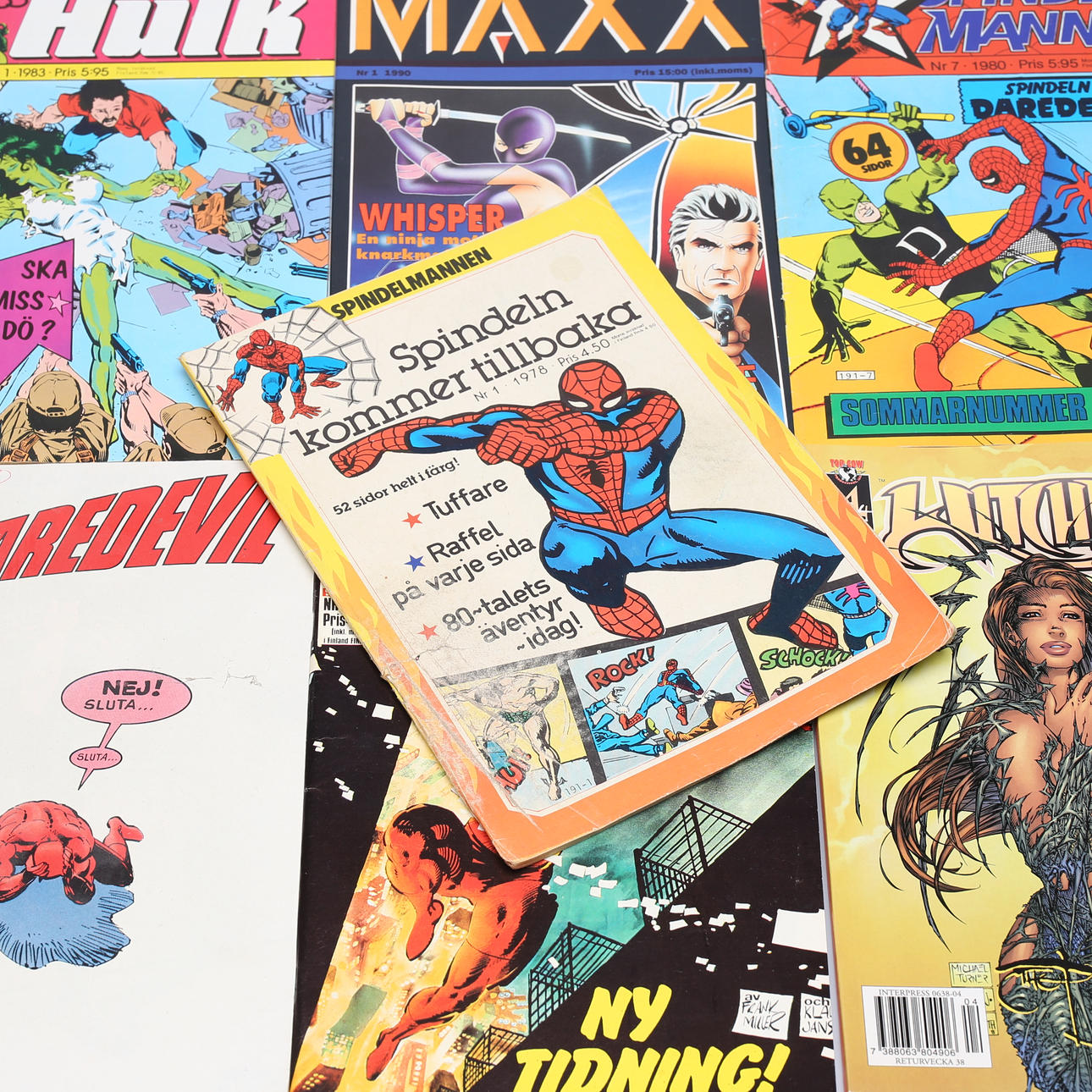 COMIC BOOKS, Approx. 140pcs, b.la Miss Hulk, Spider-Man, Daredevil.
