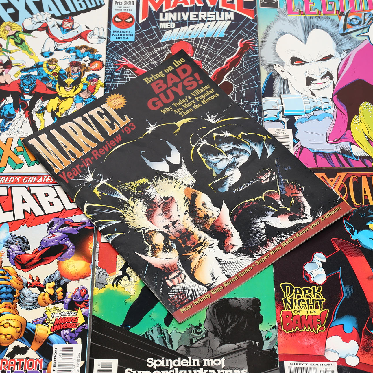 COMIC BOOKS, Approx. 110pcs, b.la Exalibur, Marvel.