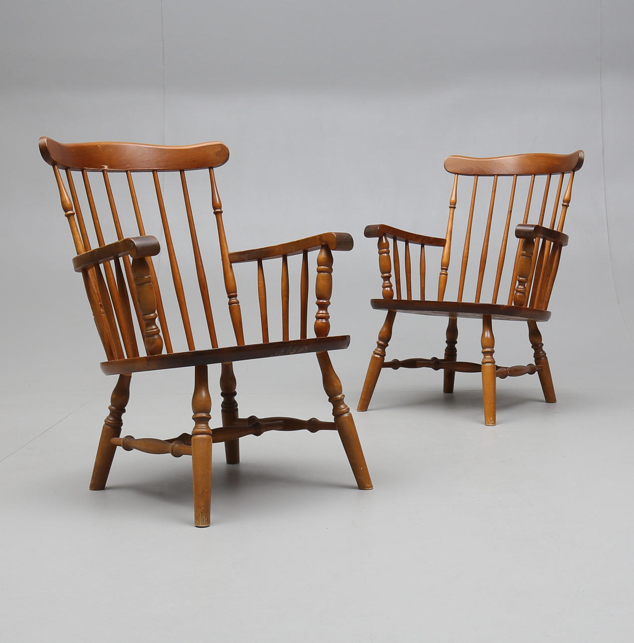 KARMSTOLAR, 1 par, Nesto, Nässjö Stolfabrik, 1900-talets andra hälft.