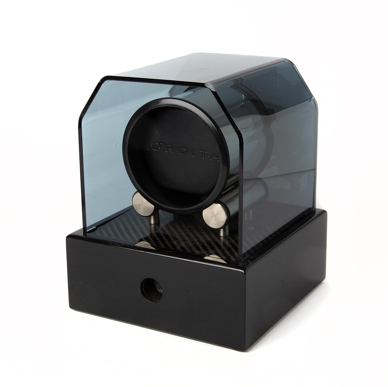 ORBITA, watch puller, carbon fiber and plastic.