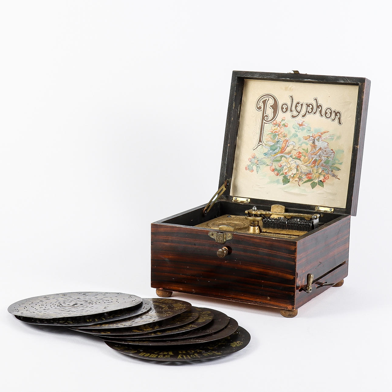 A polyphon music box, early 20th century, Germany.
