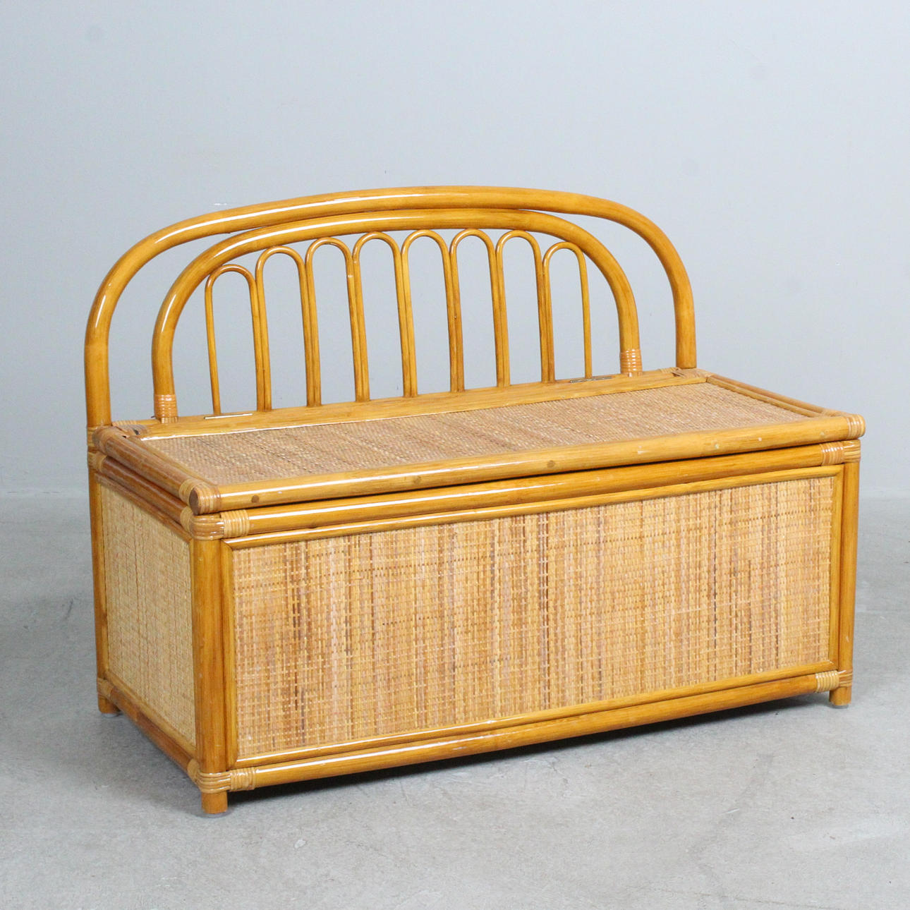 Bamboo bench/chest.